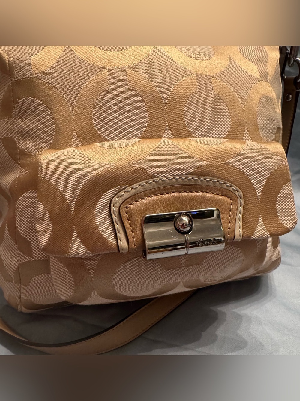 Coach Kristin Signature Op Art Hobo / Shoulder Bag - Picture 8 of 15